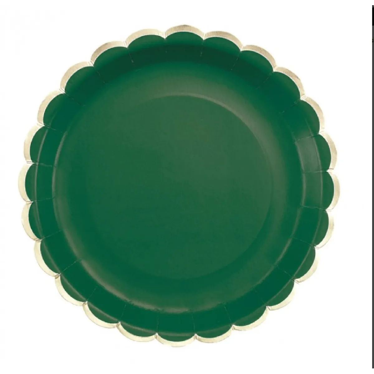 TIM&PUCE Assiettes festonnées Vert Jungle