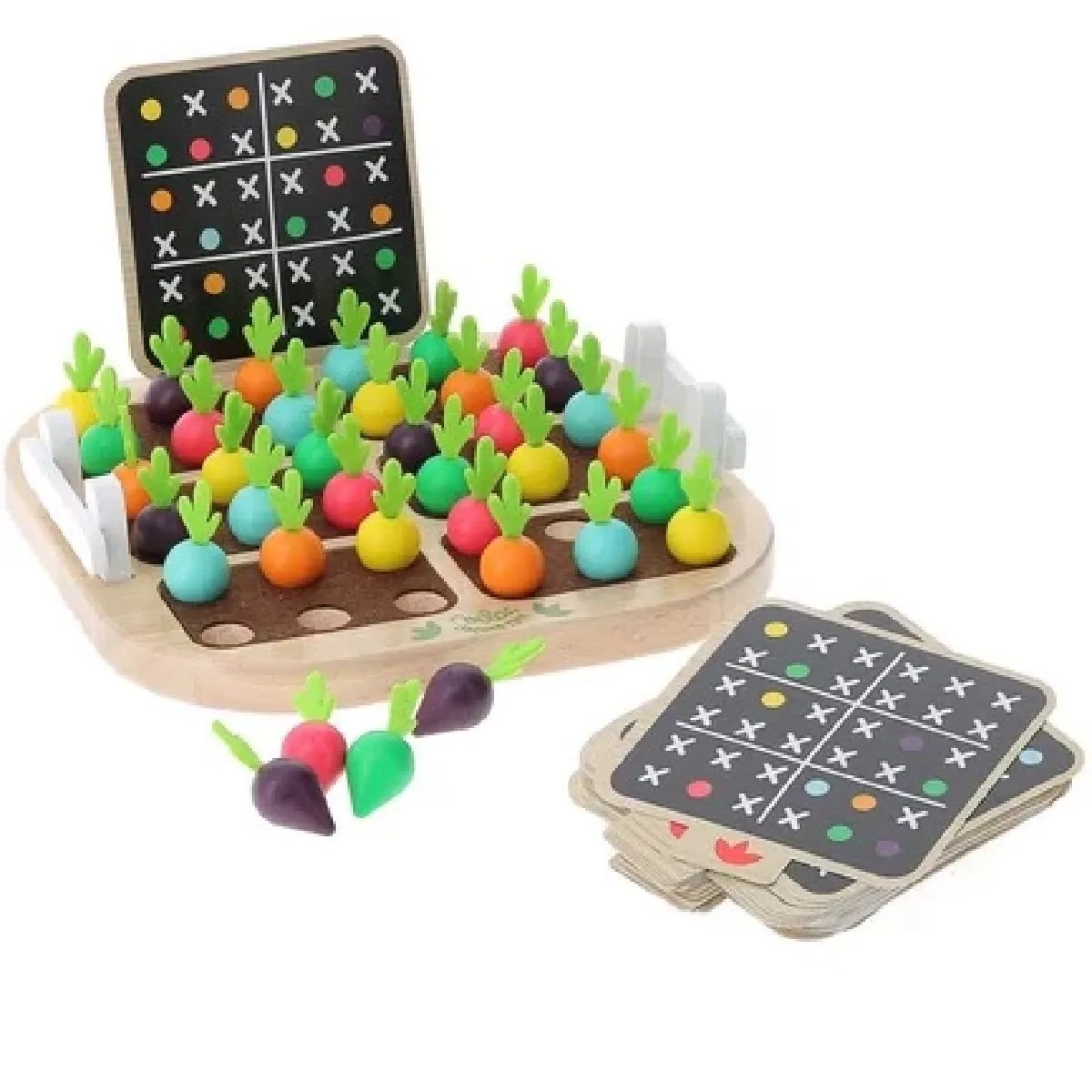 Vilac Vert Sudoku Des Légumes Pour Enfants - Jeu Éducatif De Récolte - Neuf - Image 4