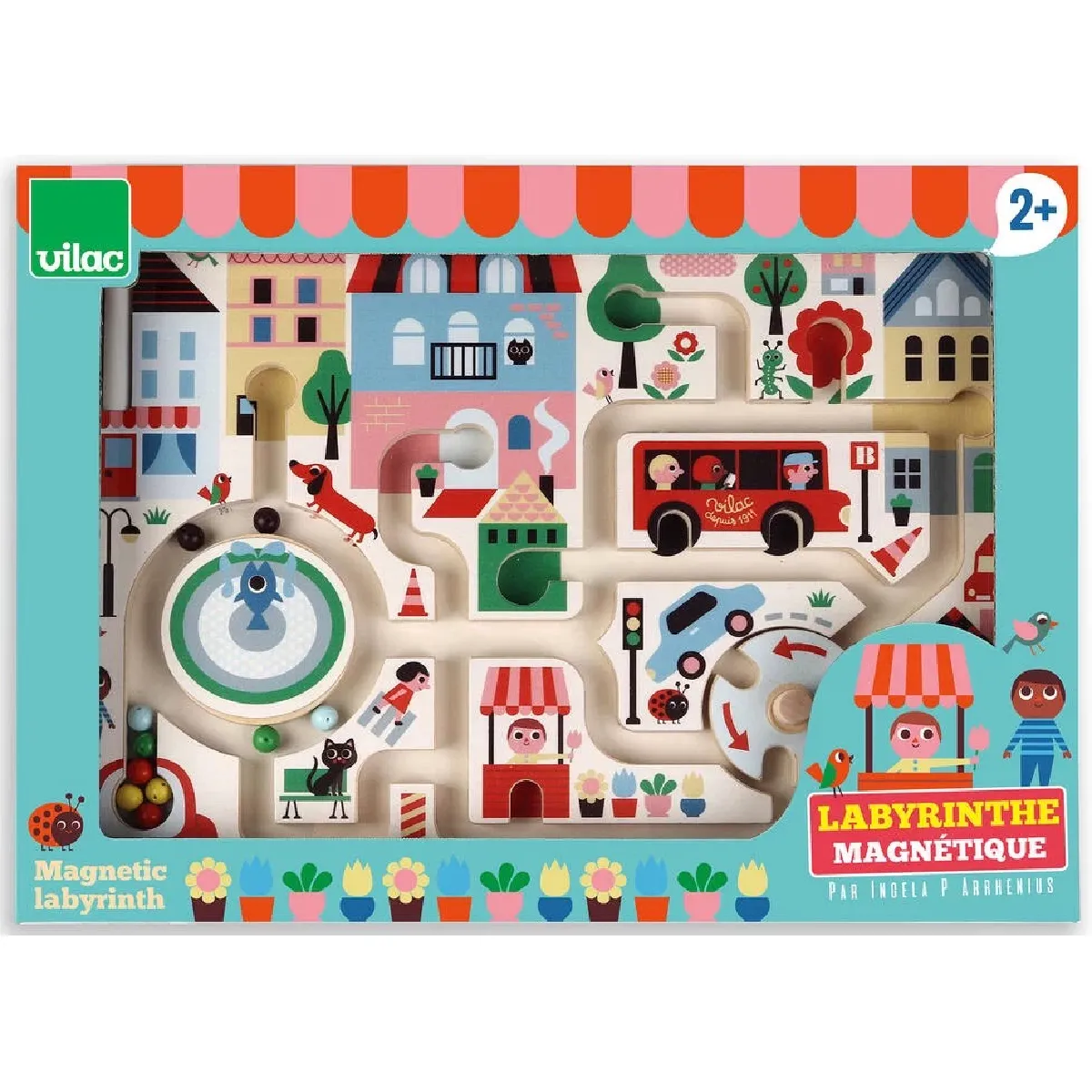 Vilac Labyrinthe Magnétique Ma Petite Ville - Ingela P. Arrhenius