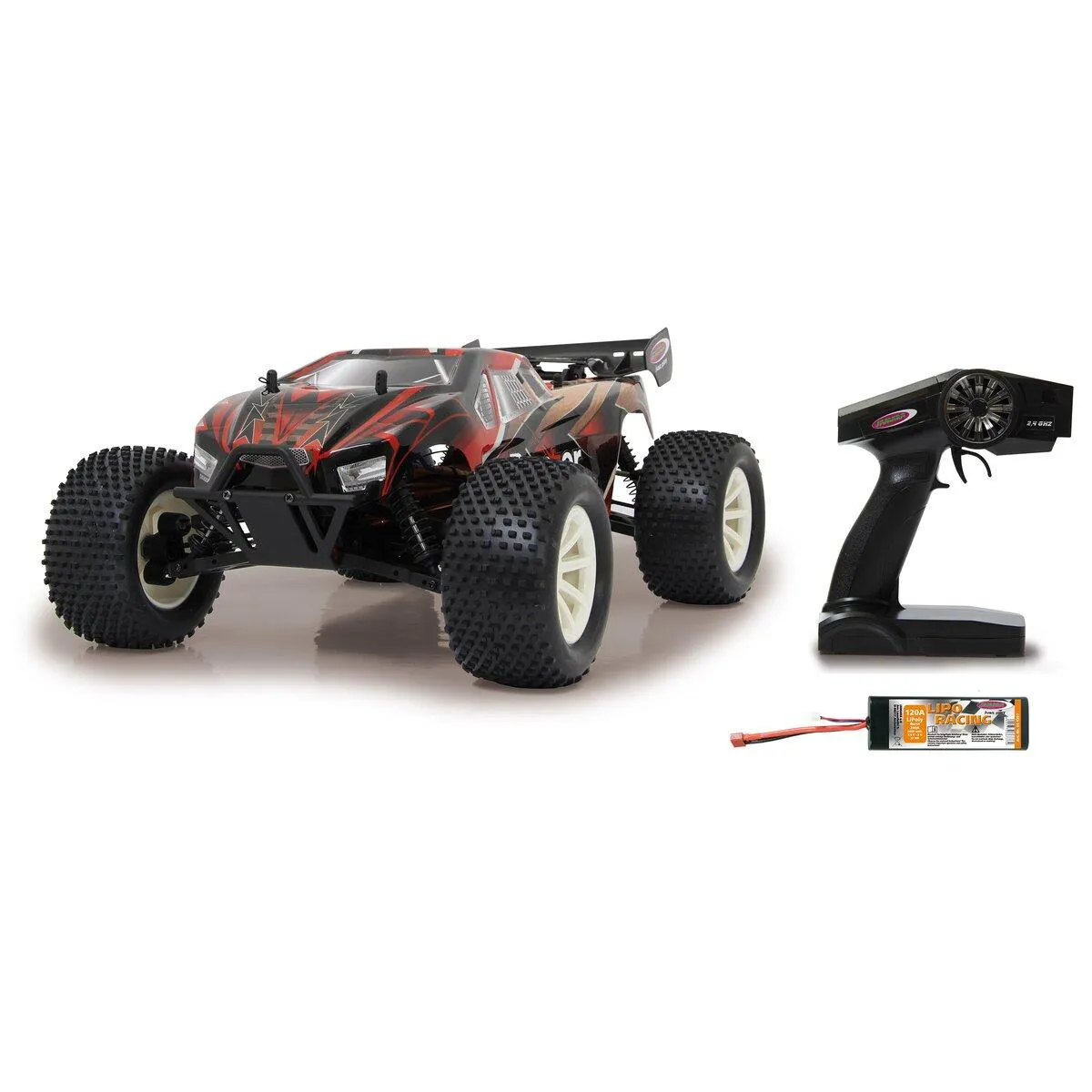 JAMARA  RC Brecter Truggy gar&ccedil;ons LiPo 1:10 2,4G rouge/noir