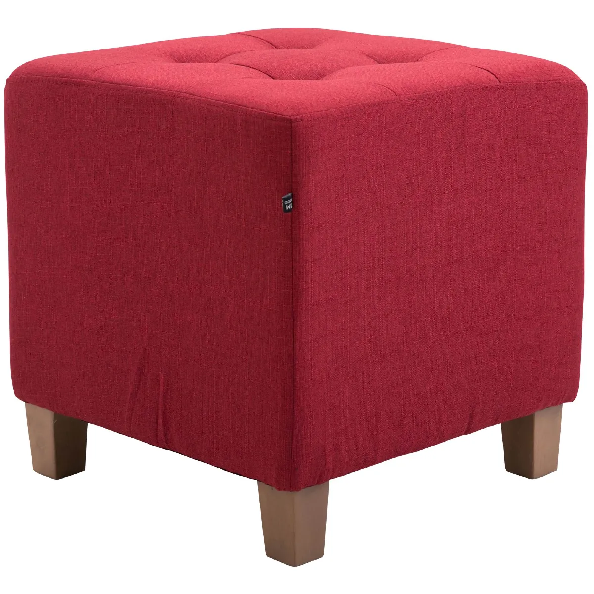 Tabouret bas pouf Pharaon - Rouge