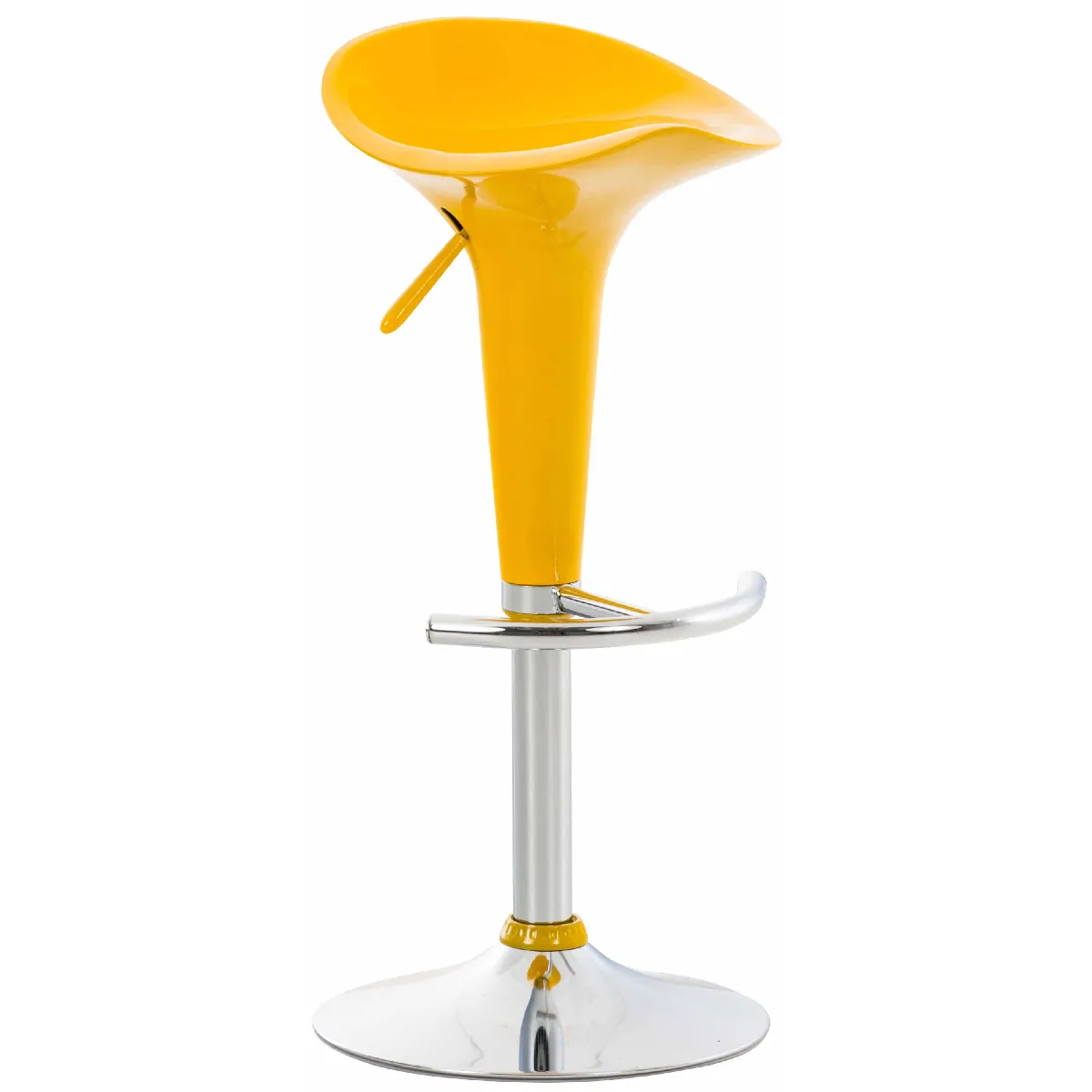 Tabouret de bar selle - Jaune
