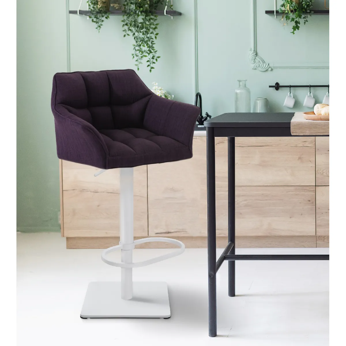 Tabouret de bar Damaso - Violet