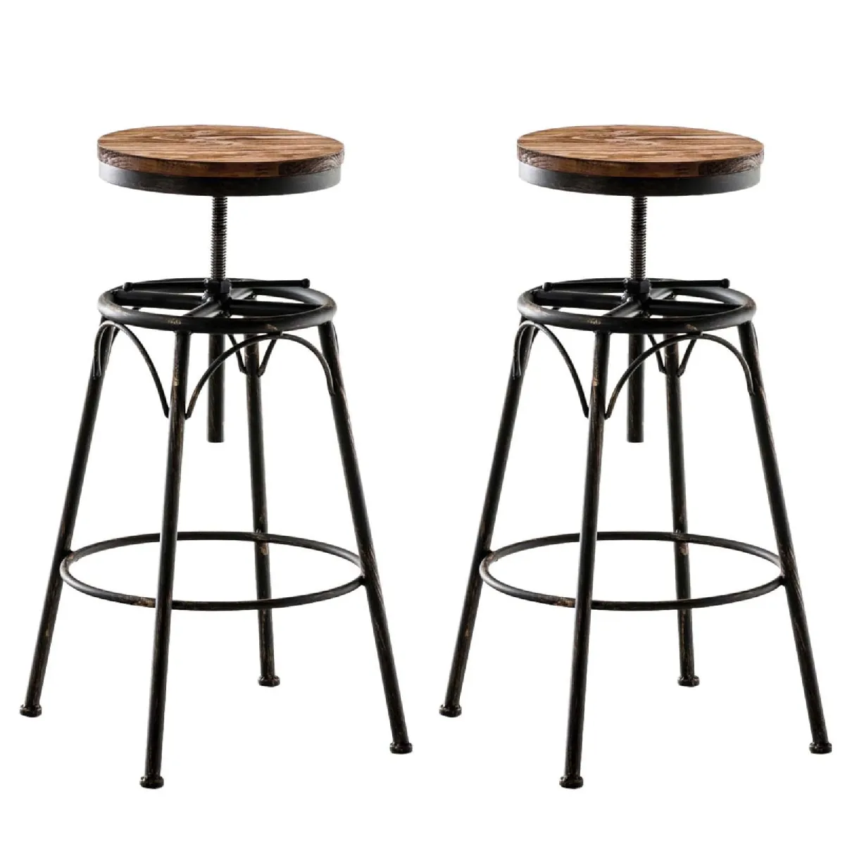 Tabourets de bar Beam lot de 2 - Bronze