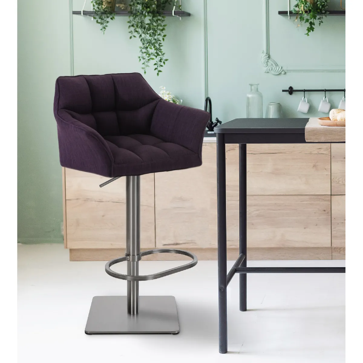 Tabouret de bar Damaso E - Violet