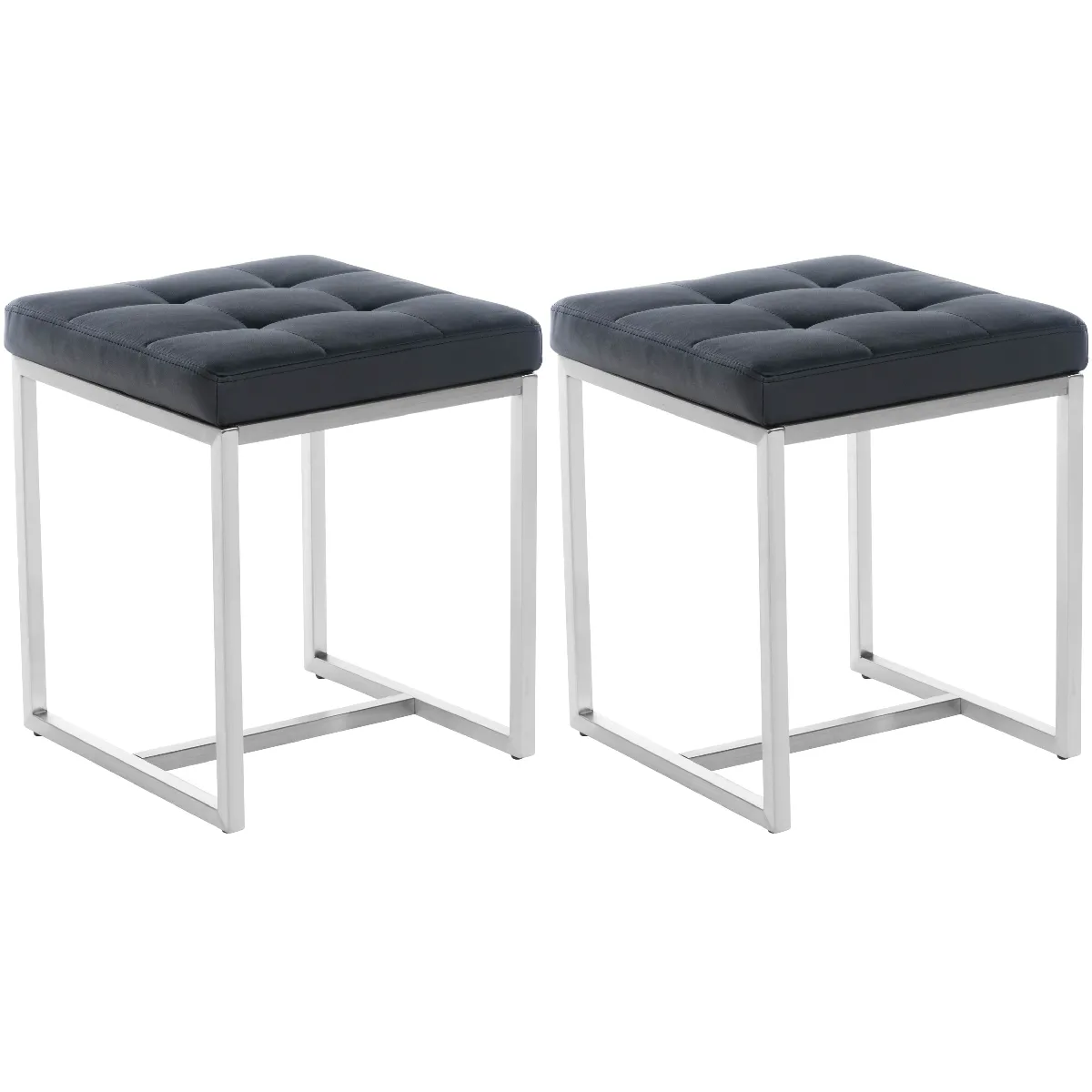 Tabourets bas Barci - Noir