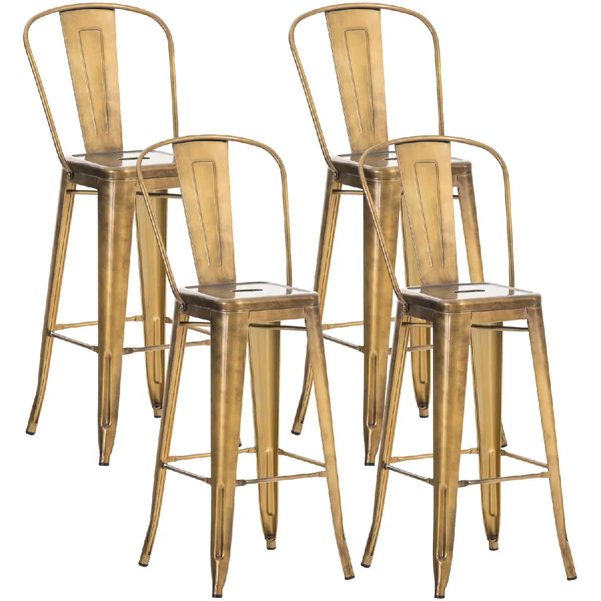 Tabourets de bar Aiden - Or