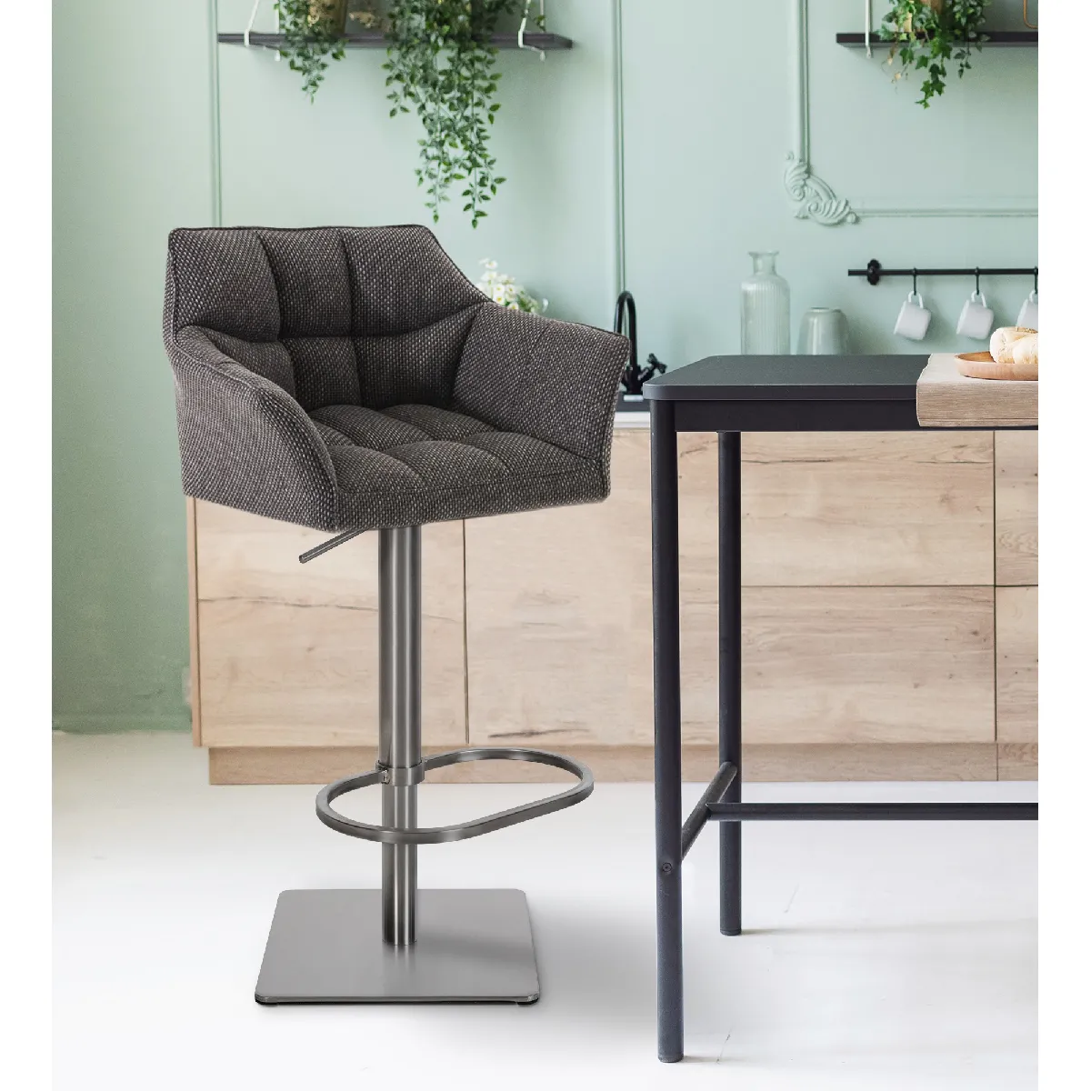Tabouret de bar Damaso E - Argent