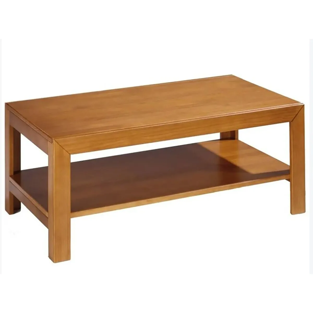 Pegane Table basse rectangulaire - Bois cerisier