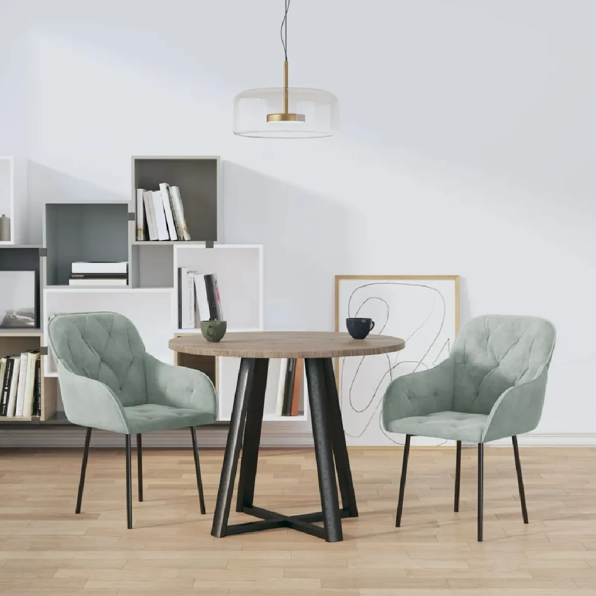 Vidaxl Gris/Clair - Lot De 2 Chaises À Manger