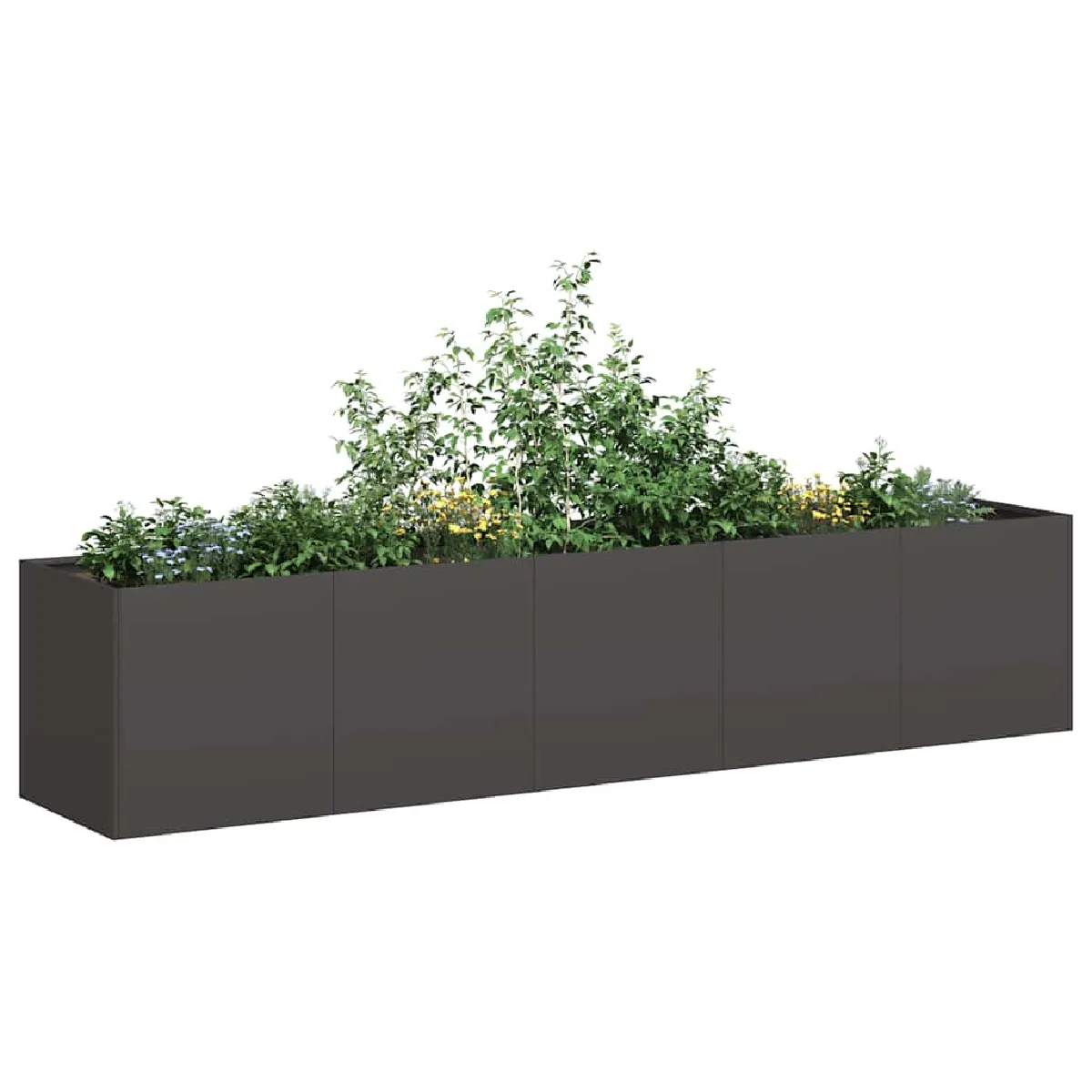 vidaXL Jardinière 200x40x40 cm acier laminé à froid - vue 2