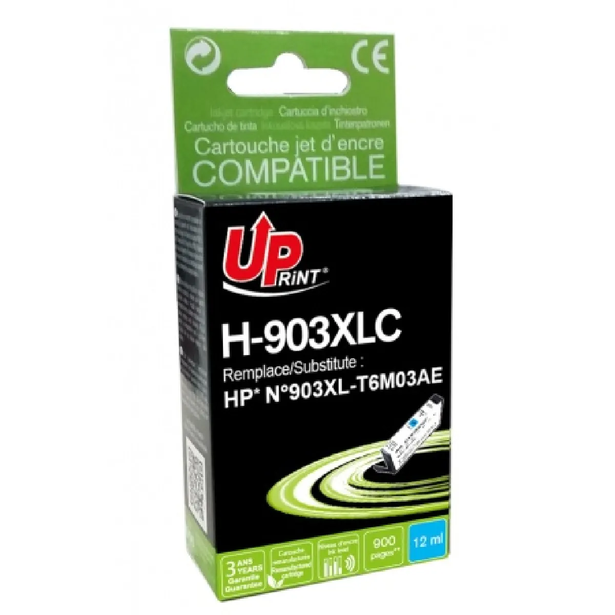 Uprint Cartouche Encre Compatible - Cyan