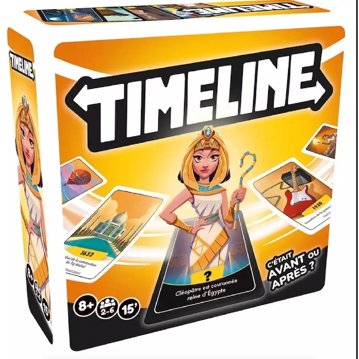 Jeu De Culture Générale Asmodee Timeline Clutch Box ZYGTIM0101FR – 2 À 6 Joueurs 15 Min