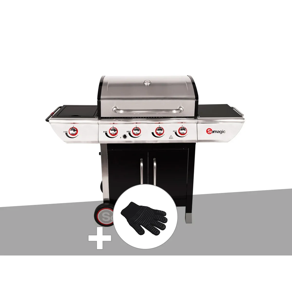 Combine Manhattan Gaz 4 Bruleurs 14kw + 1 Rechaud - vue 7