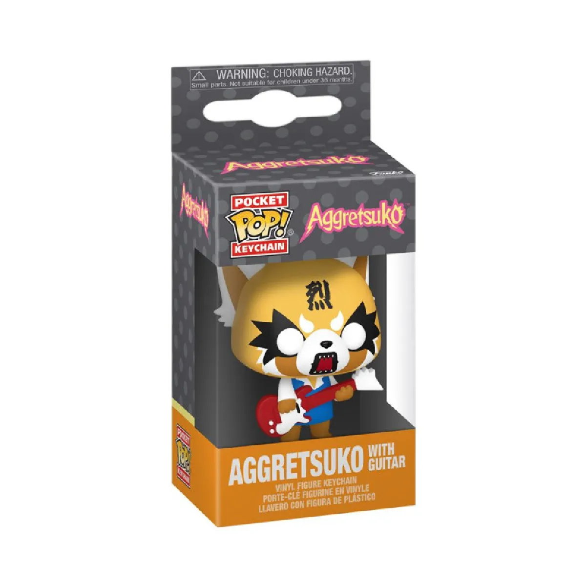 Funko Pop! Keychain: Aggretsuko with Guitar Mini Figurine en Vinyle à Collectionner Porte clés Fantaisie Cadeau de Noël Idée de Cadeau Produits Officiels Anime Fans Mini Figurine
