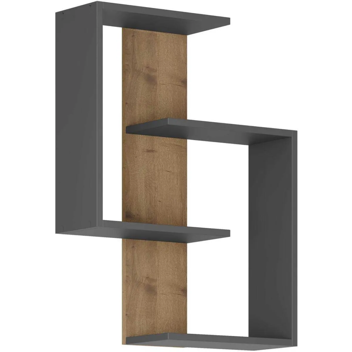Hanah home Étagère murale colonne - Anthracite