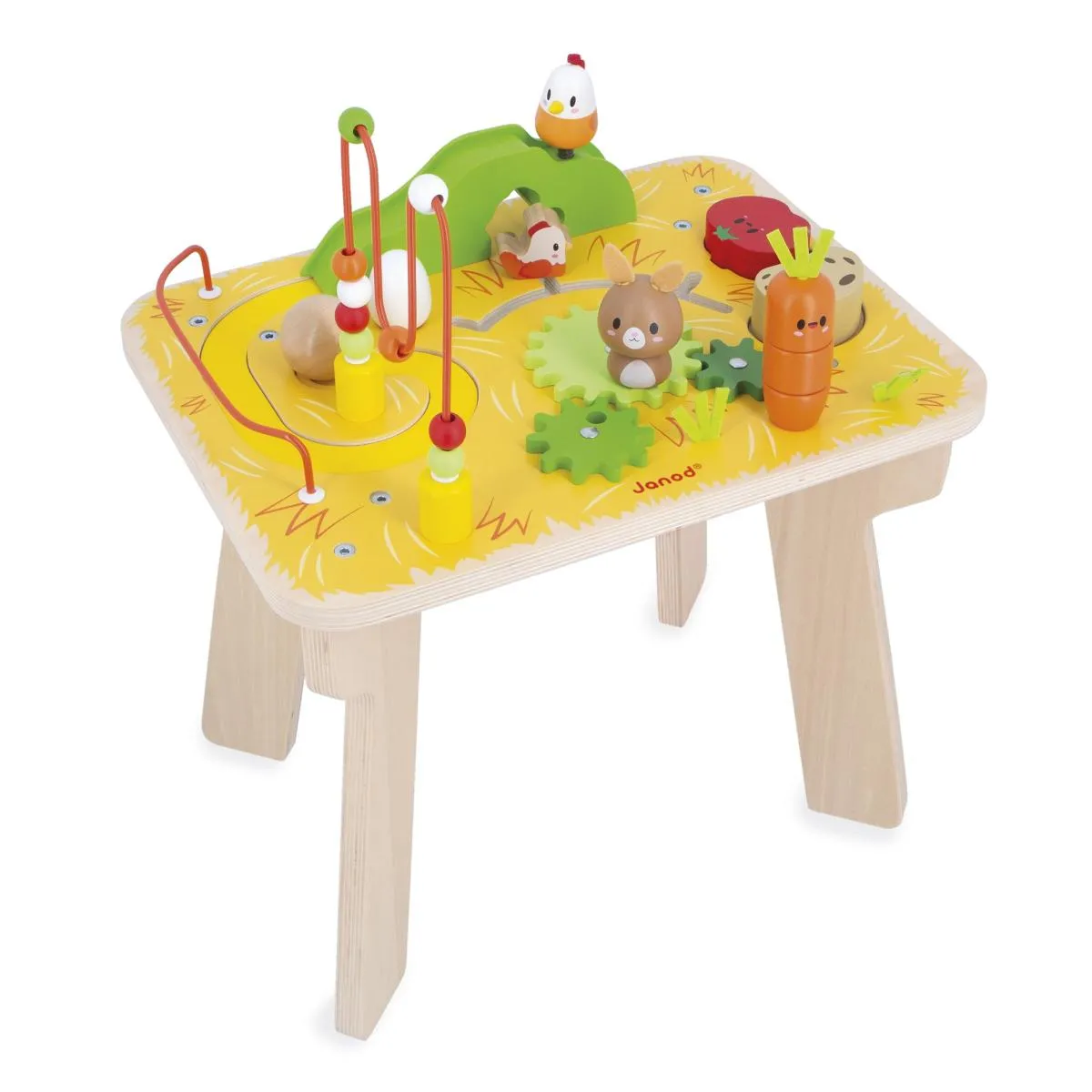 Table d'activités en bois Ferme - Image 2