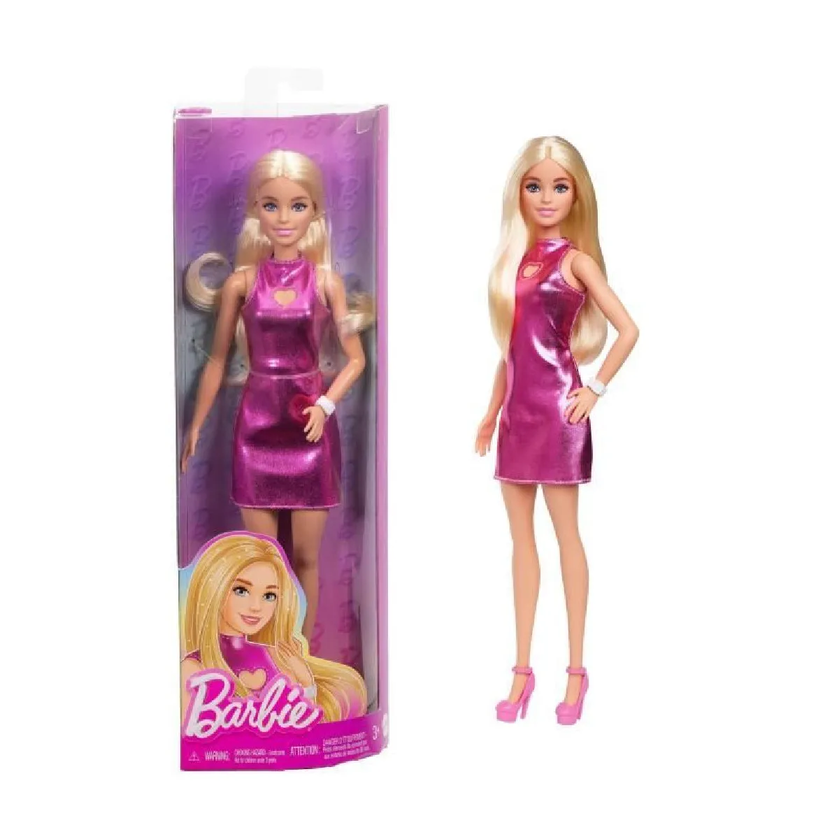 Barbie Poupée Fashionista robe scintillante