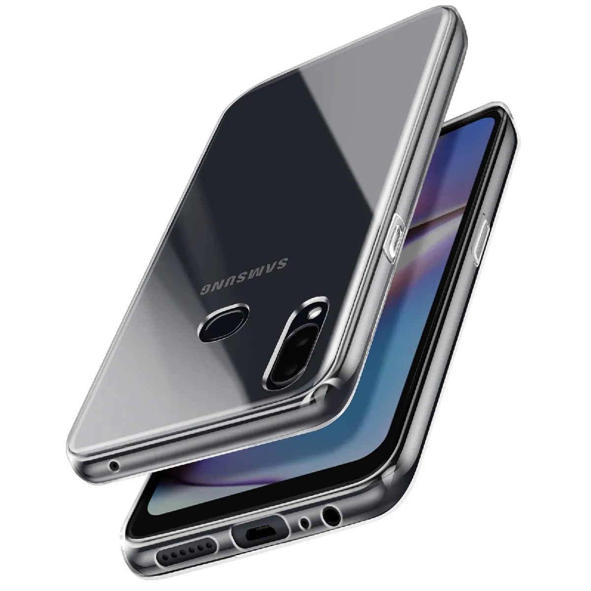 Avizar Coque Samsung Galaxy A10s - Silicone Transparent