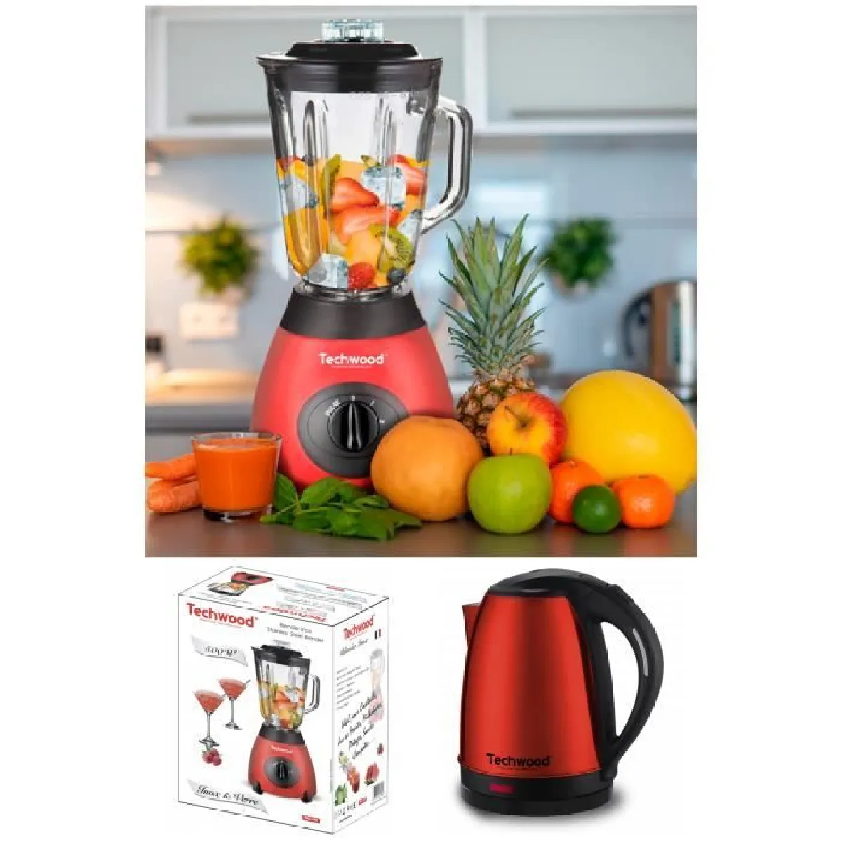 Techwood Pack Blender Inox