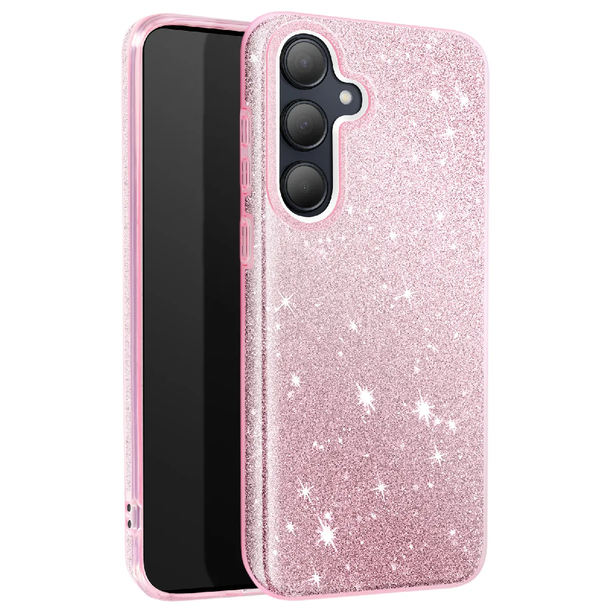 Avizar Rose Coque Paillette Pour Samsung Galaxy A35 Silicone Ultra Fine