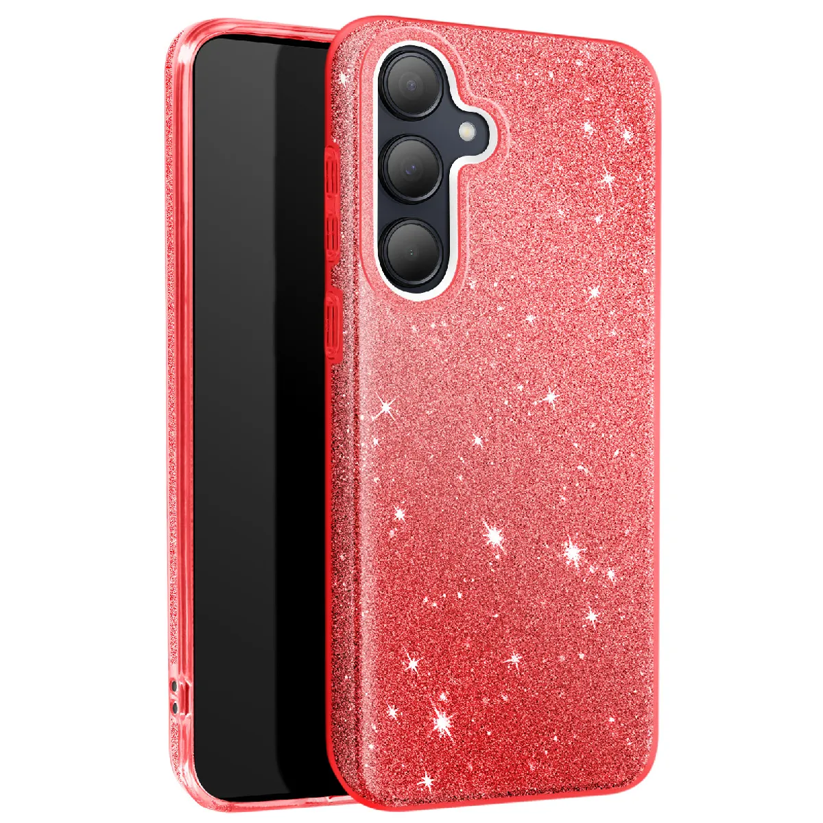 Avizar Rouge Coque Paillette Pour Samsung Galaxy A35 Silicone Ultra Fine