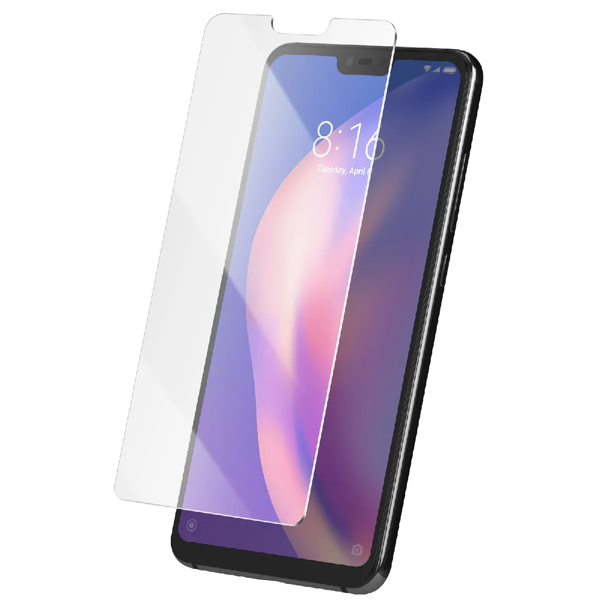 Avizar Verre Trempé Pour Xiaomi Mi 8 Lite Dureté 9H Anti-Rayures Transparent