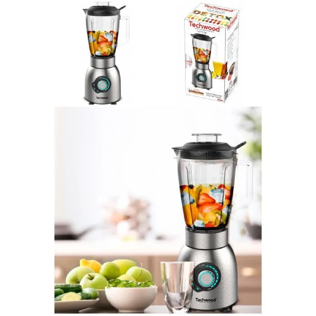 Techwood Super Blender Inox 1,5 L