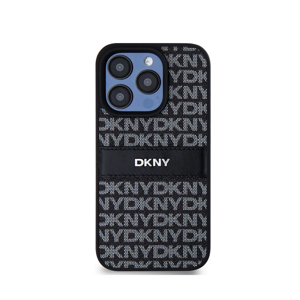 DKNY - Coque pour iPhone 14 Pro Max - Motif Rayures - Noir - Image 4