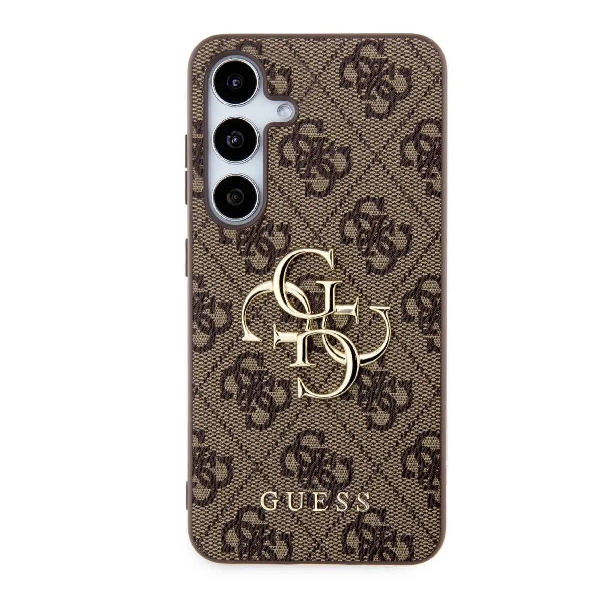 Guess Marron Coque Arrière Pour Samsung Galaxy S24 À Motif 4G Élégant
