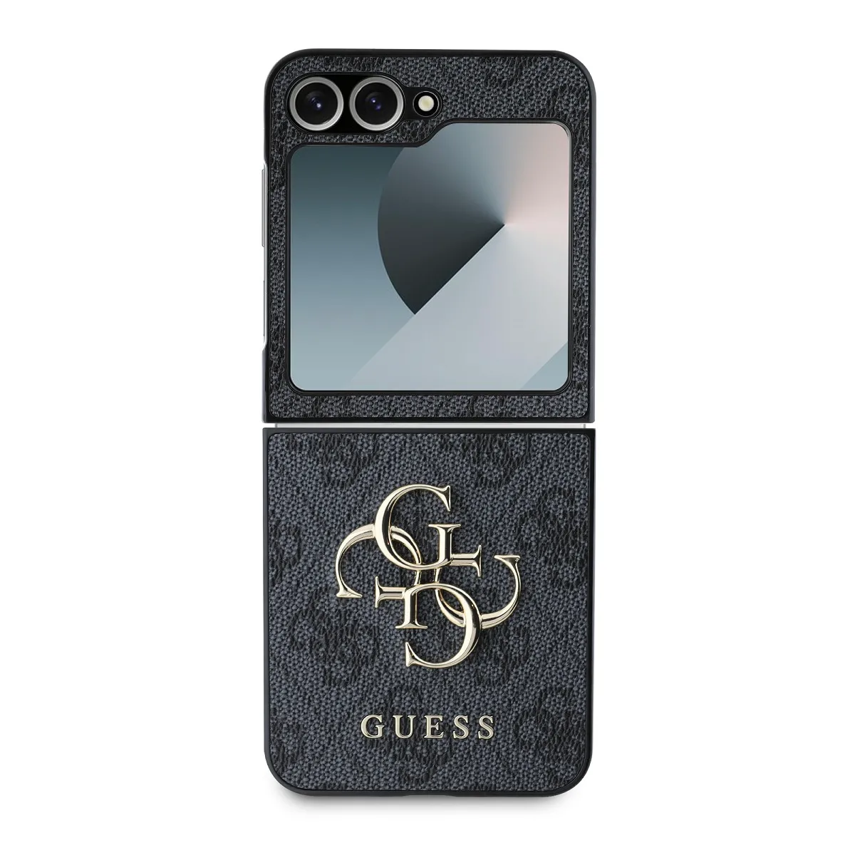 Guess Gris Coque Arrière Pour Samsung Galaxy Z Flip 6 À Motif 4G Élégant