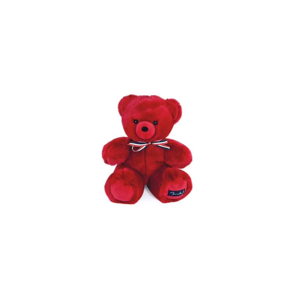 Maïlou ours en peluche rouge - Doudou et peluche - Rue du Commerce