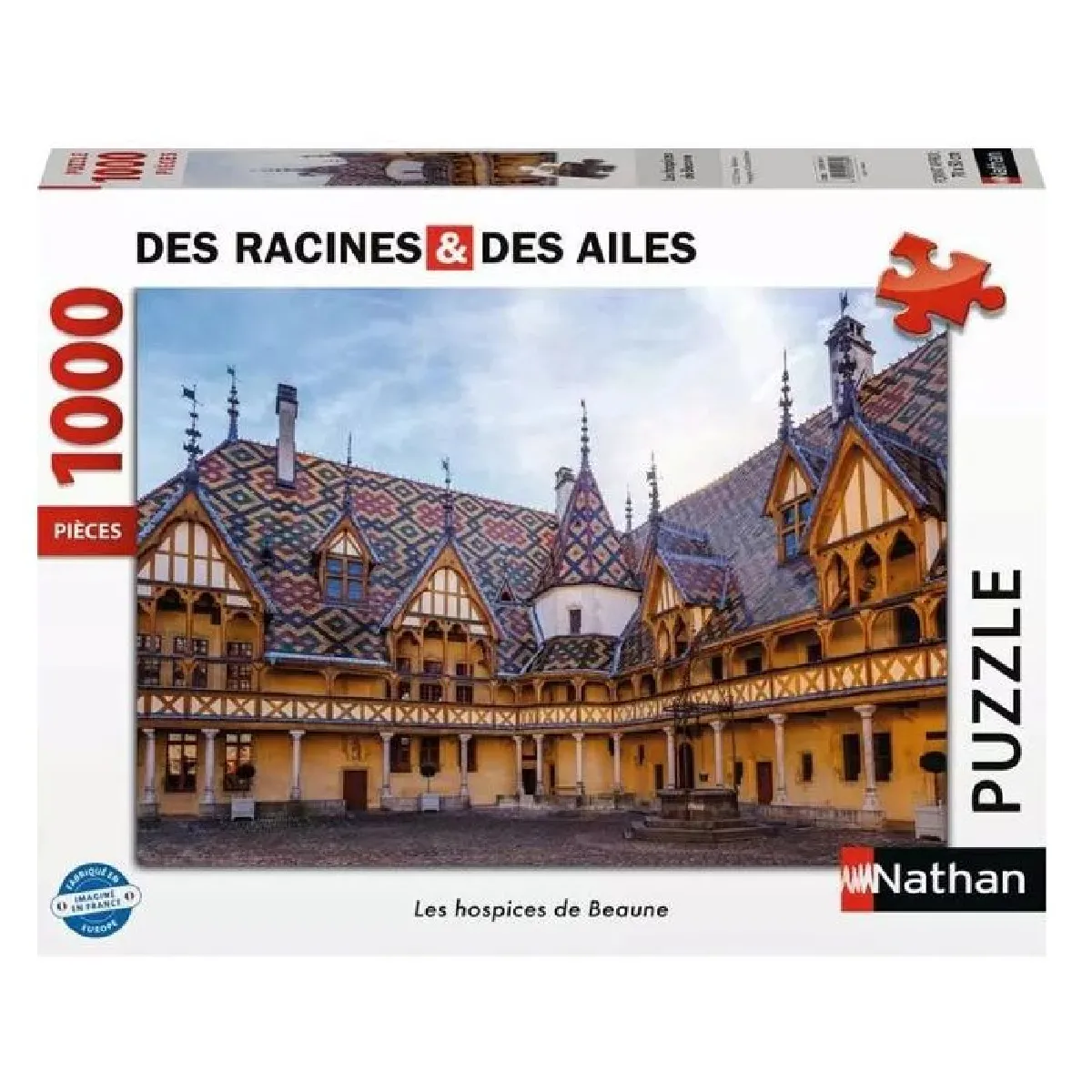 Puzzle 1000 pièces : Les hospices de Beaune Des racines et des ailes Ravensburger Nathan - vue 4