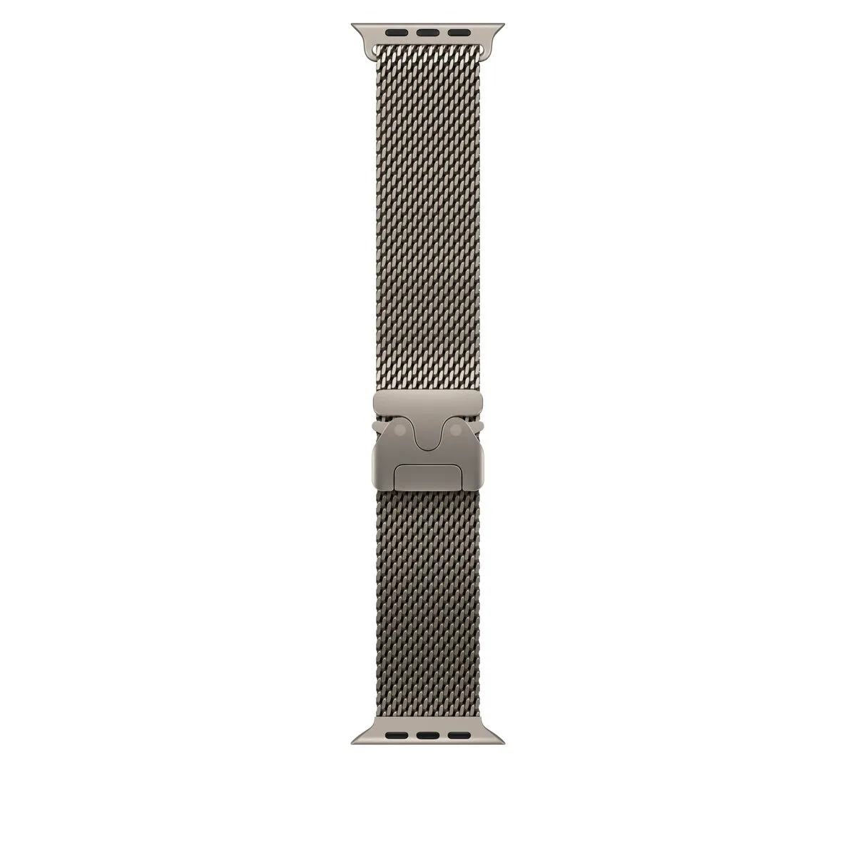 Apple Bracelet Milanais en titane naturel 49 mm - Medium