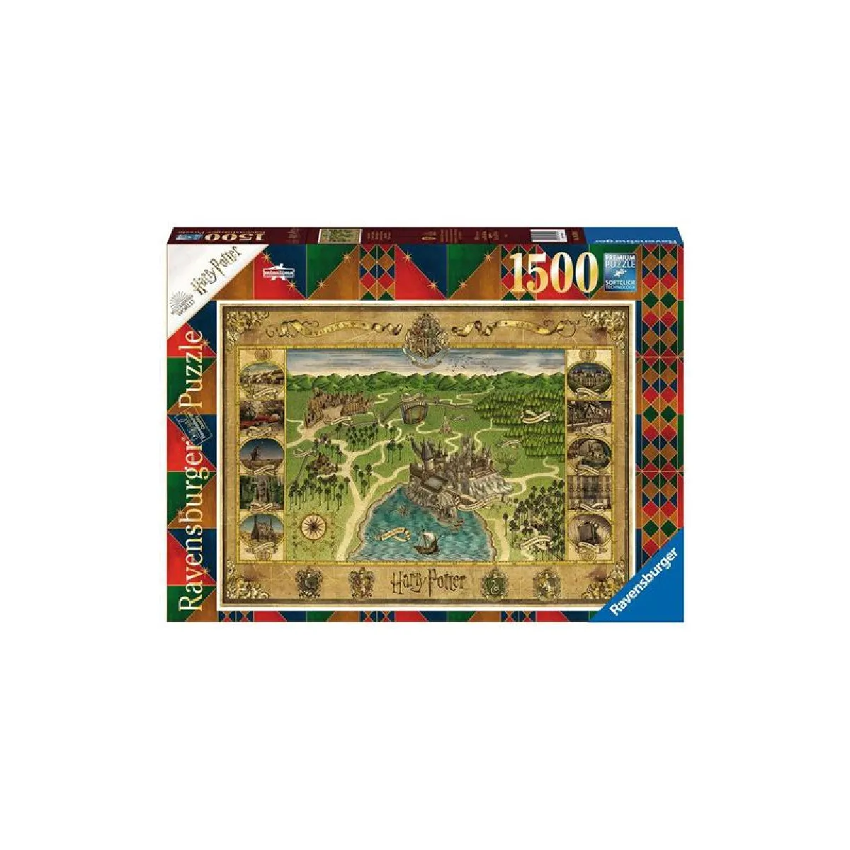 Puzzle 1500 pièces : La carte de Poudlard Ravensburger France - vue 2