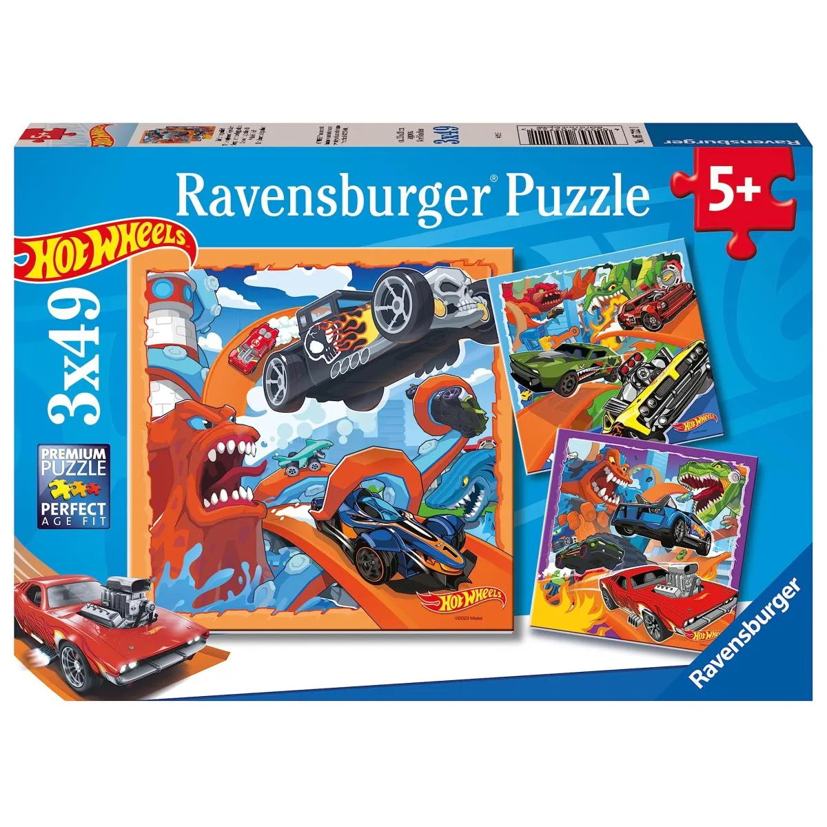 Ravensburger 3x49 p Hot Wheels