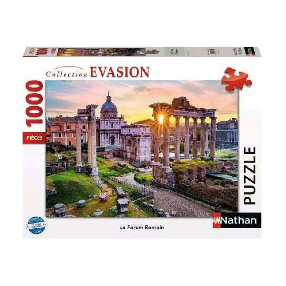 Puzzle 1000 pièces : Le Forum Romain Ravensburger Nathan - vue 2