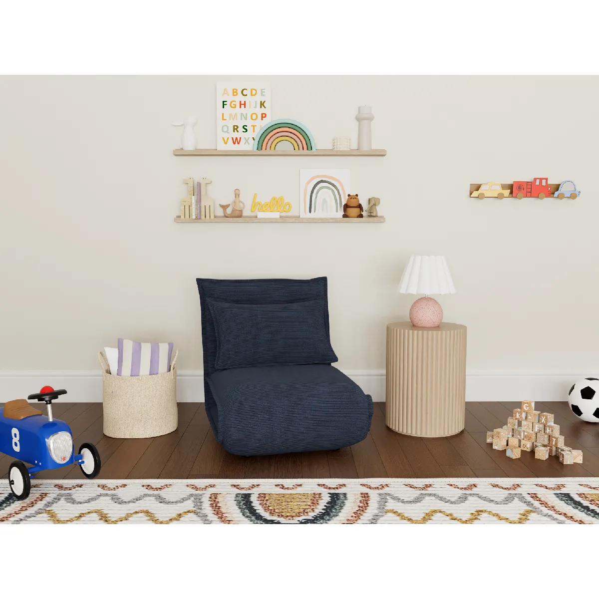 Bestmobilier Banquette clic-clac 1 place - Bleu marine Bestmobilier Banquette clic-clac 1 place - Bleu marine