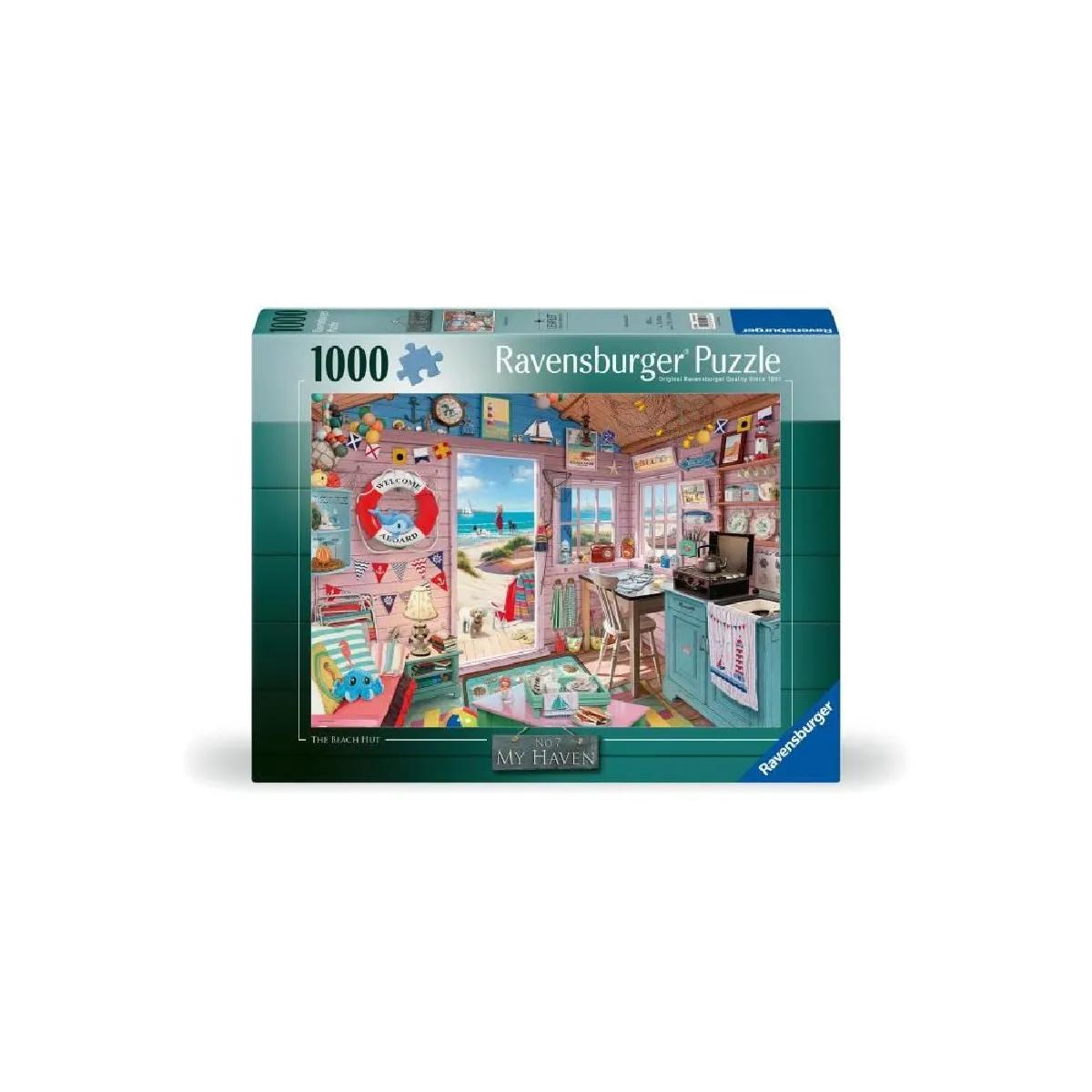 Puzzle 1000 pièces : Cabanon de la plage Ravensburger France