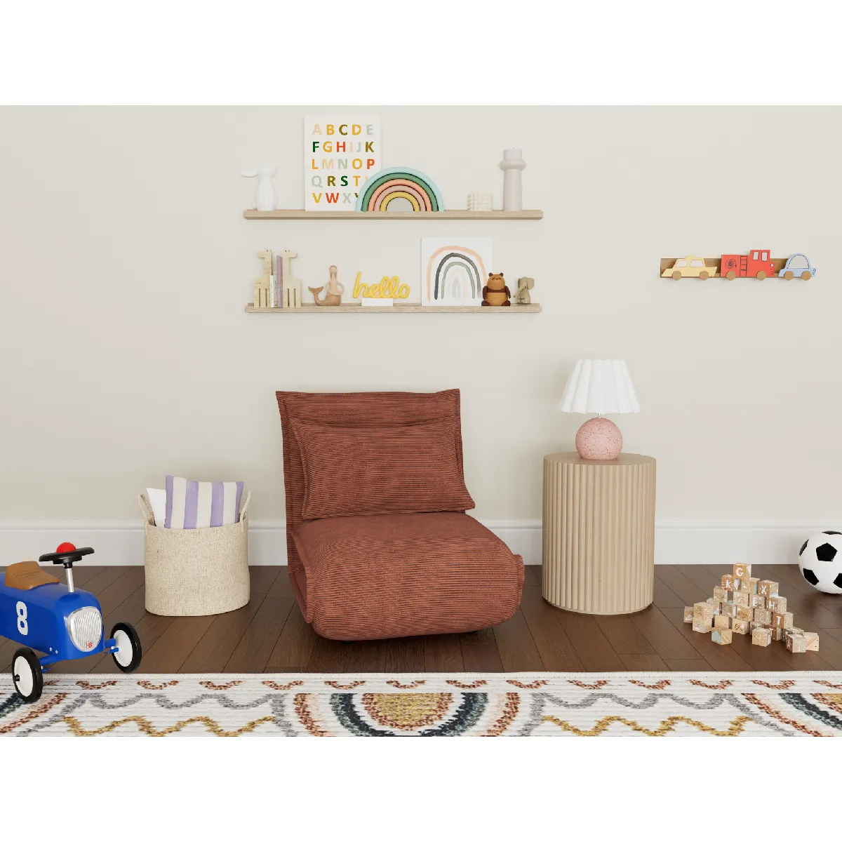 Bestmobilier Banquette clic clac 1 place Terracotta
