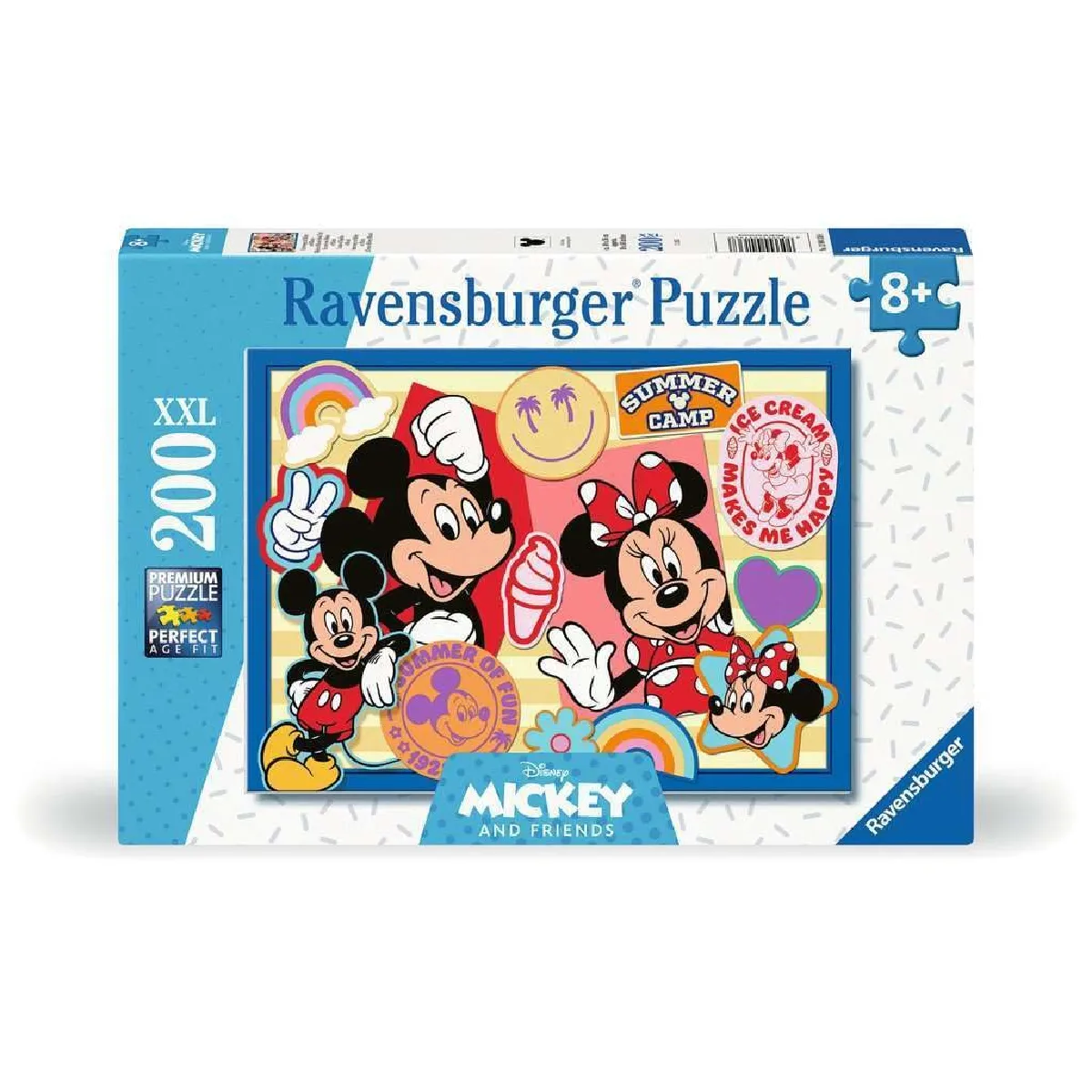 Puzzle 200 pièces : En route avec Mickey et Minnie Ravensburger France