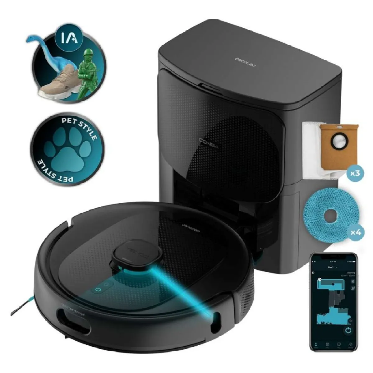 CECOTEC  Conga 9990 AI Spin Revolution Ultra Power Home