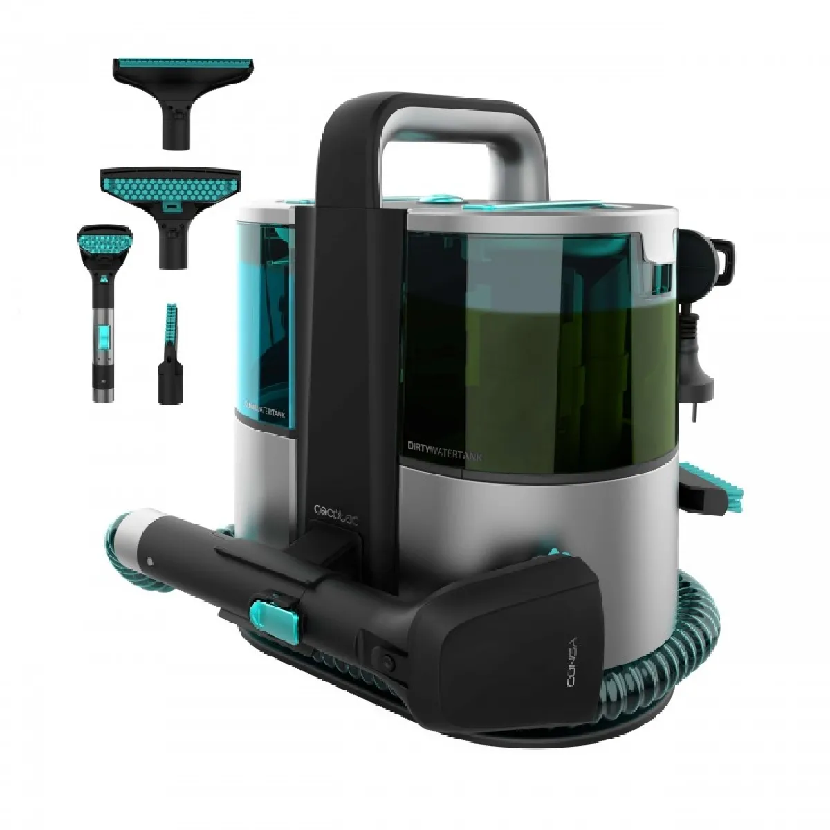 Cecotec Nettoyeur Tapis Conga 4000 Carpet&Spot Clean Advance. Nettoyeur de Taches 2 Réservoirs Pulvérisateur