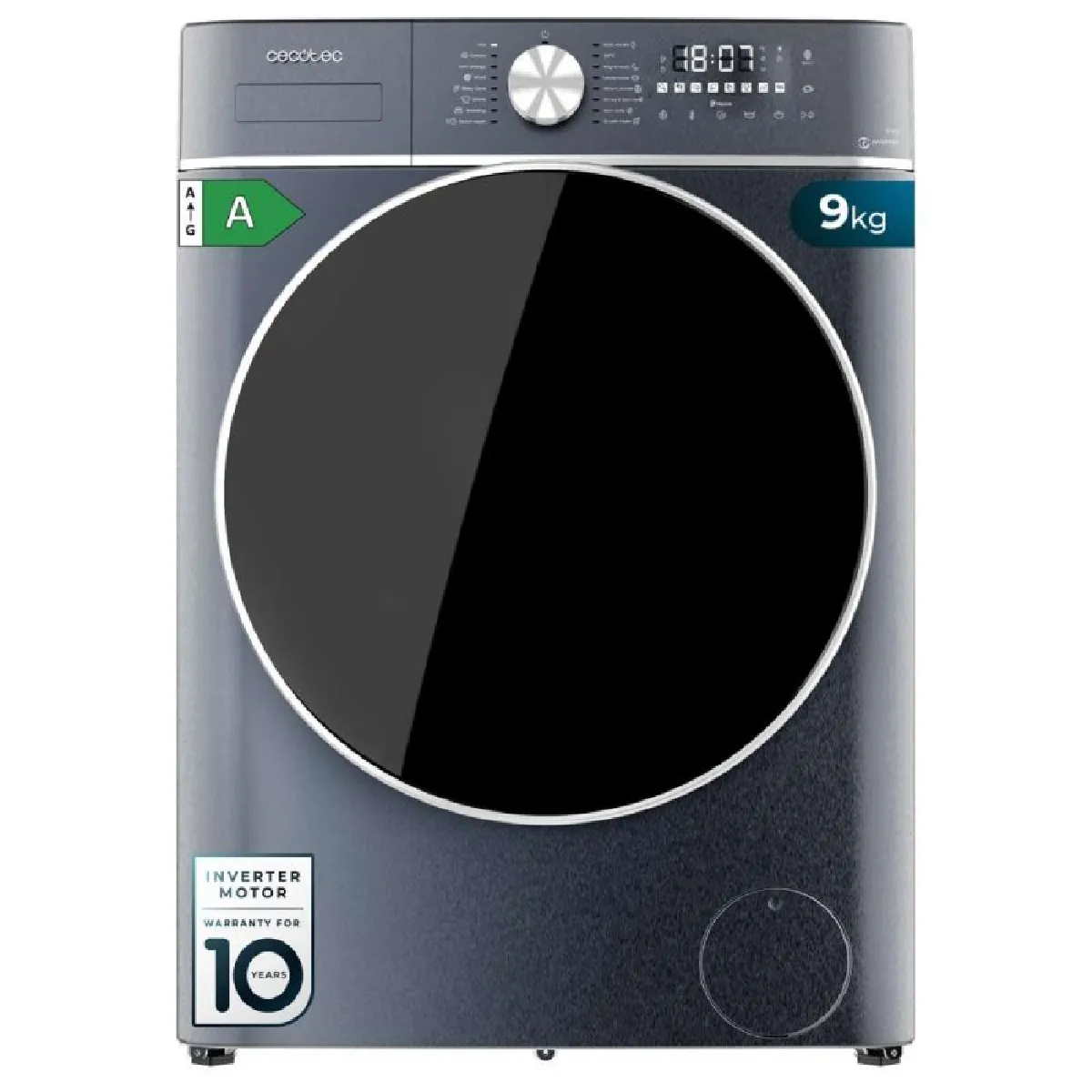 CECOTEC Machine &agrave; laver  bolero dresscode 9800 inverter 1400 rpm 9 kg