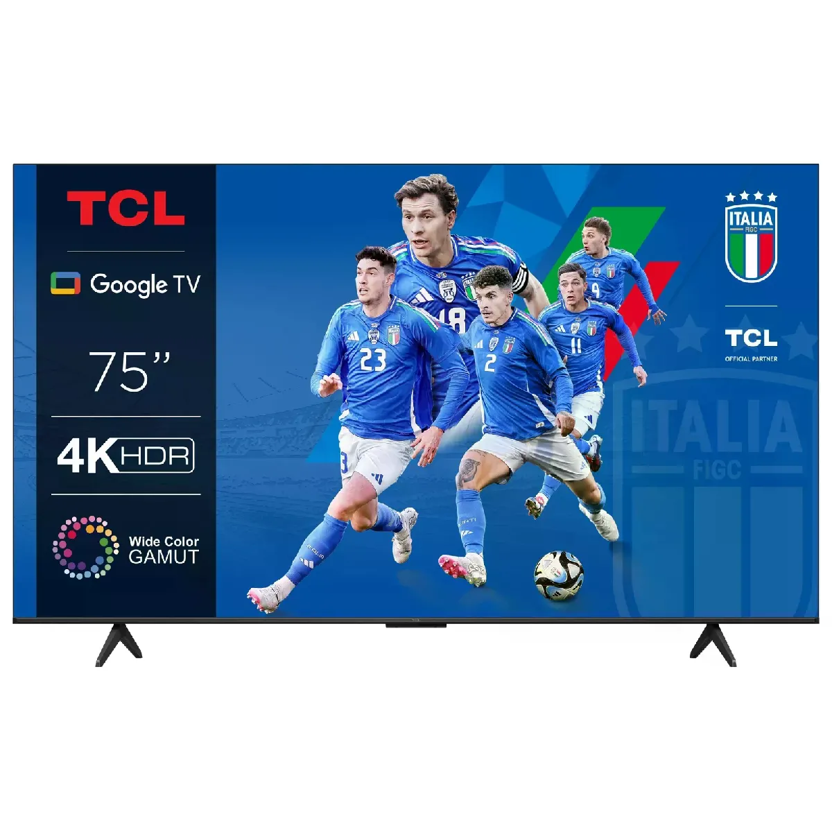 TCL 75P79B 75 189 cm LED TV 4K UHD HDR Smart TV Google Assistant Dolby Atmos Google TV - vue 3