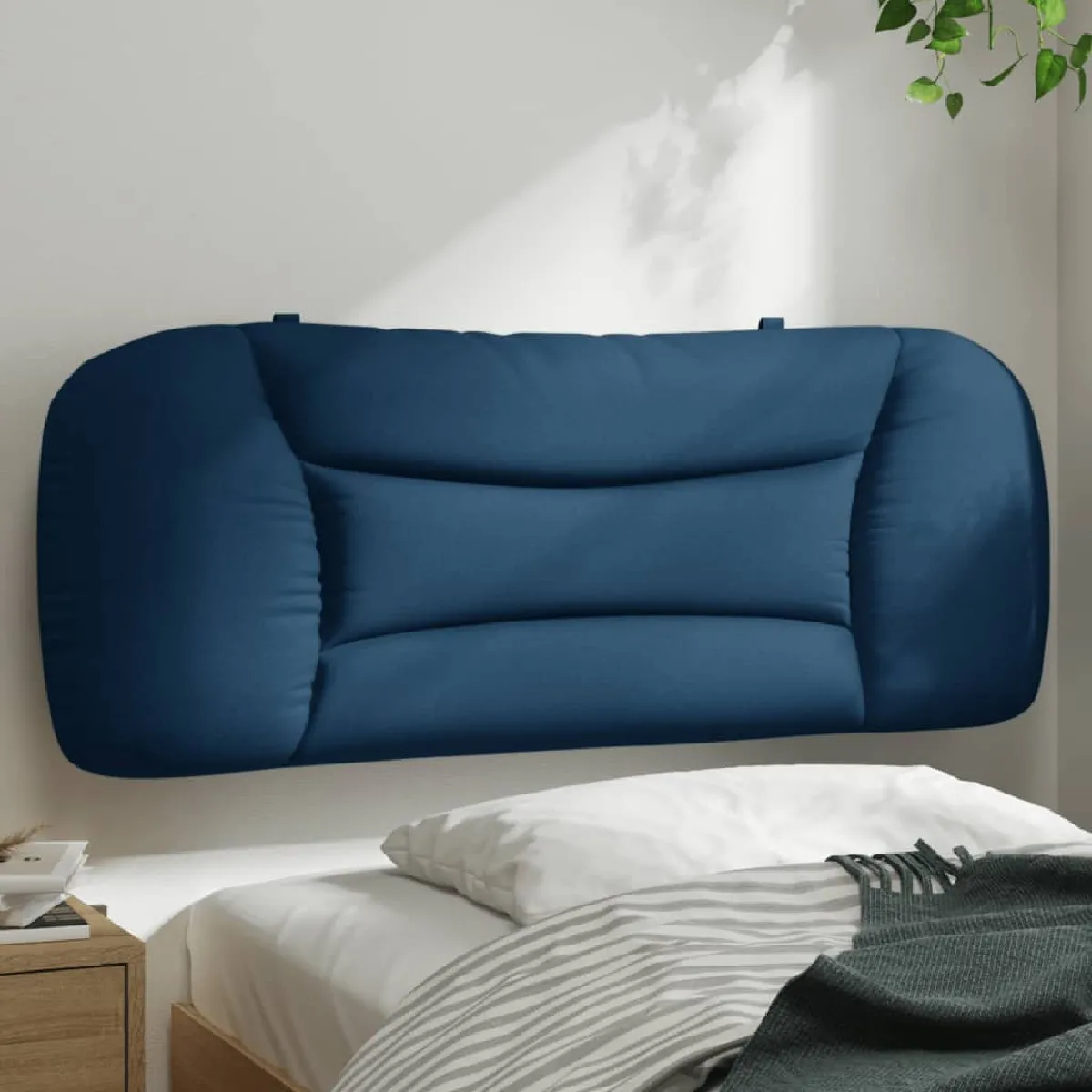 vidaXL Coussin de tête de lit 100 cm tissu