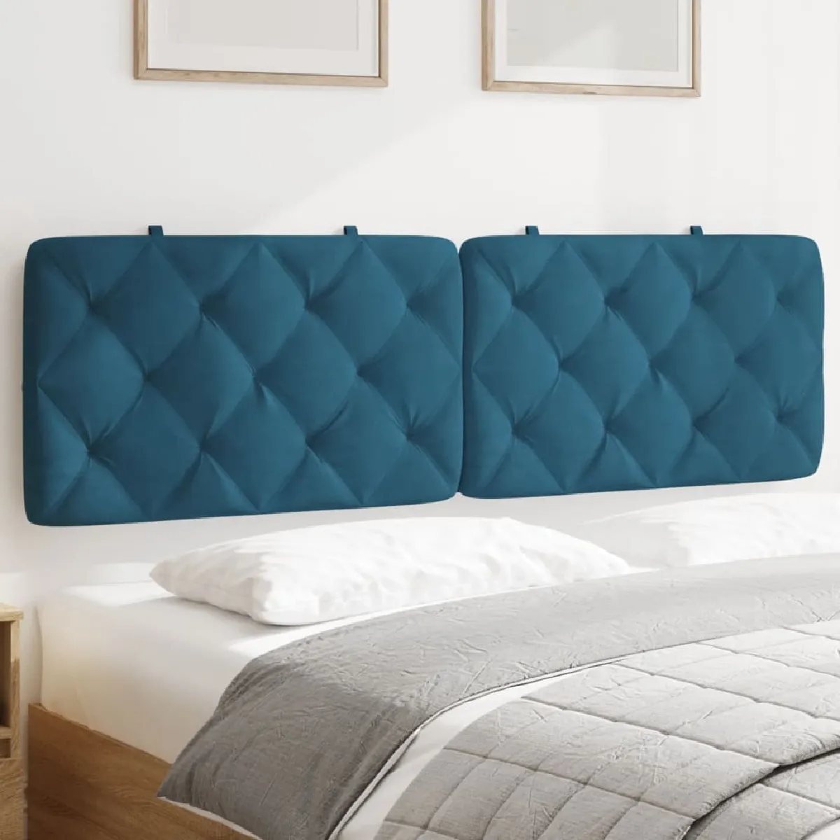 vidaXL Coussin de tête de lit 160 cm velours - vue 3
