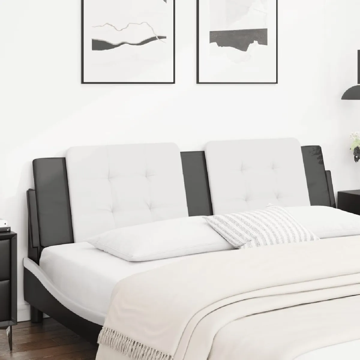 vidaXL Coussin de tête de lit et 180 cm similicuir - vue 2