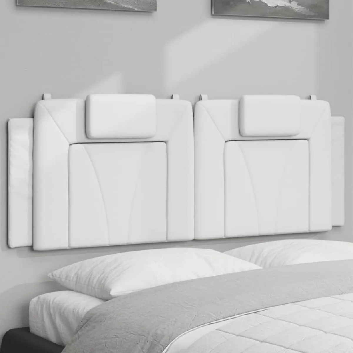 vidaXL Coussin de tête de lit 120 cm similicuir - vue 5