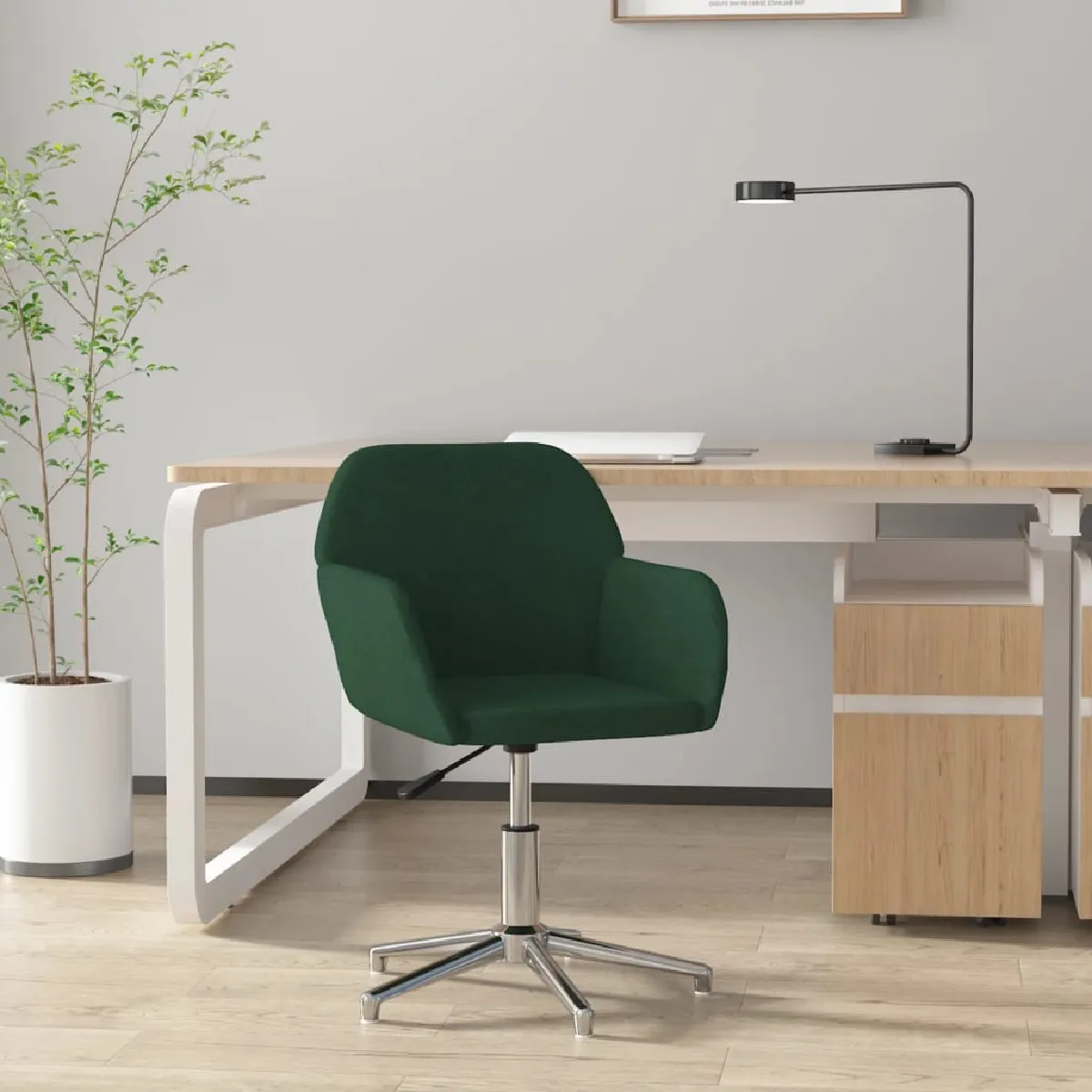 VidaXL Chaise pivotante de bureau tissu - vue 2